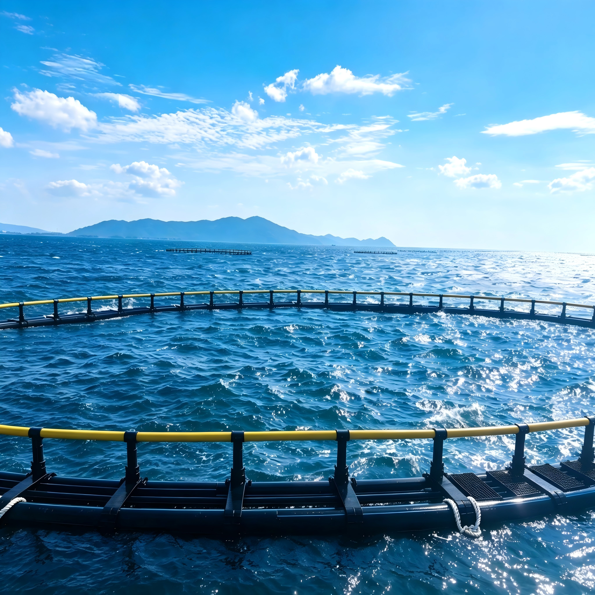 Wind and Wave Resistant Aquaculture Scheme in the Far Sea